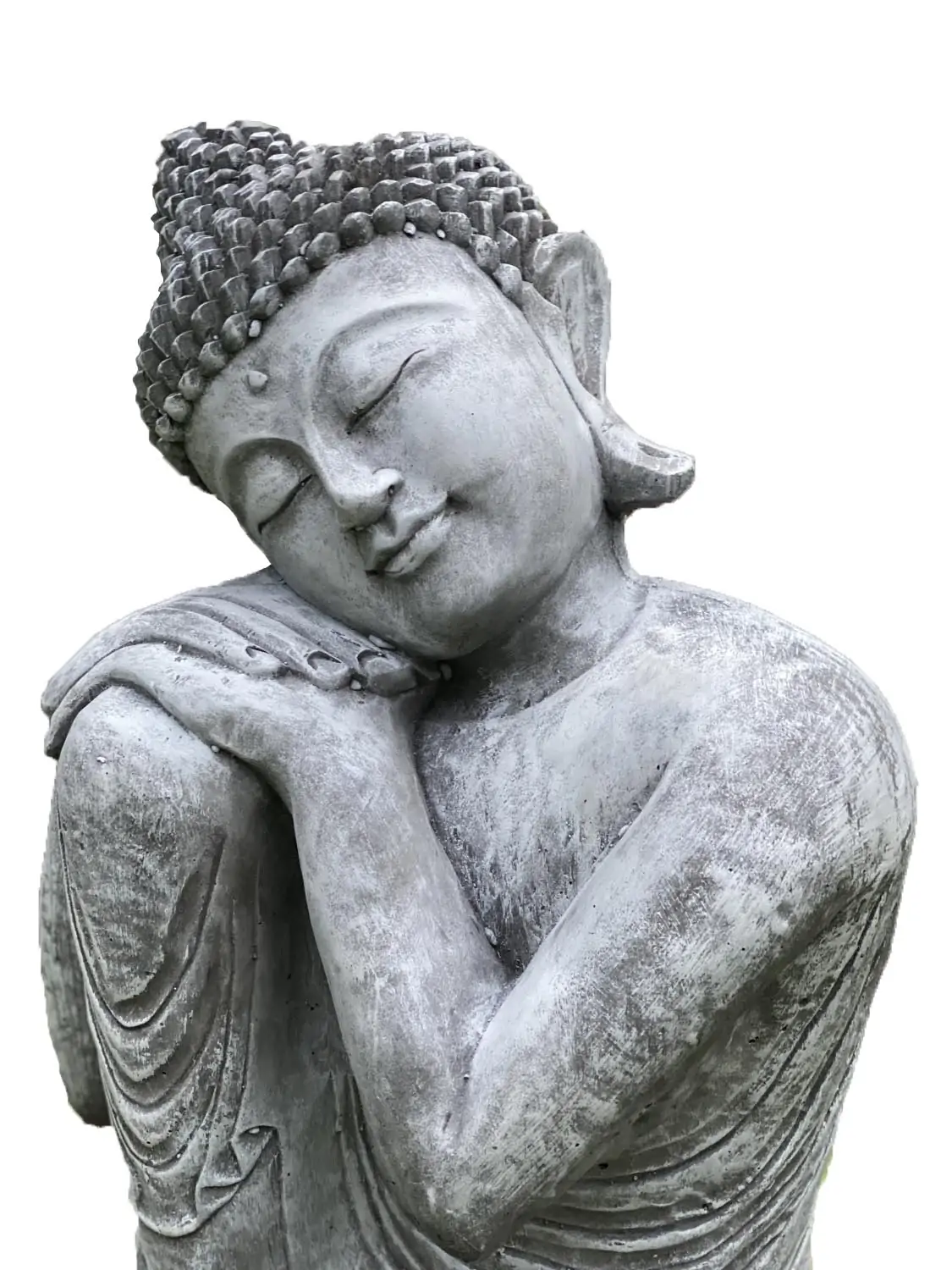 Product image 12 of the product “Rahman - Buddha relax- one leg up, 65 cm H | cast stone ”